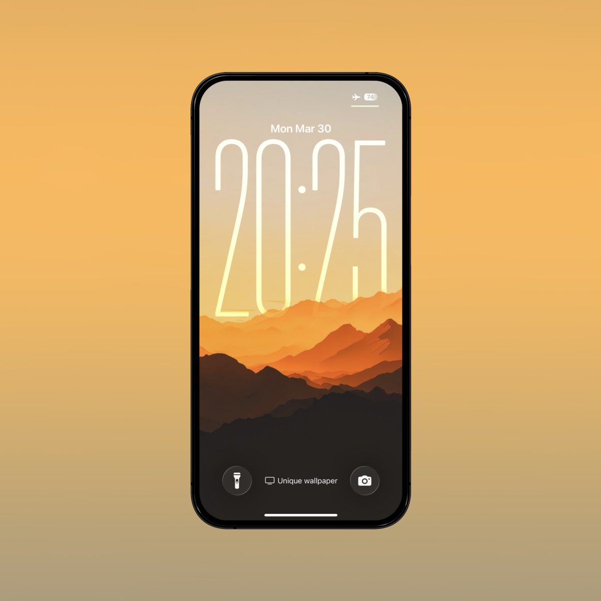 Elevate Your iPhone's Aesthetic with the 'On the Horizon' Vector Wallpaper Collection
